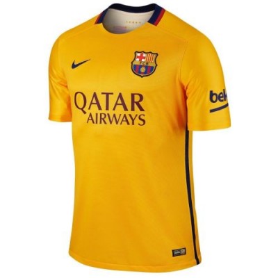 Футбольная футболка Barcelona Гостевая 2015 2016 короткий рукав S(44) (South Korea) 