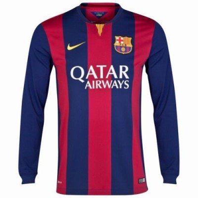 Футбольная футболка Barcelona Домашняя 2014 2015 длинный рукав 2XL(52) (Vietnam) 