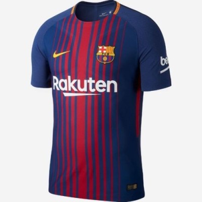Футбольная футболка Barcelona Домашняя 2017 2018 короткий рукав 6XL(62) (South Korea) 